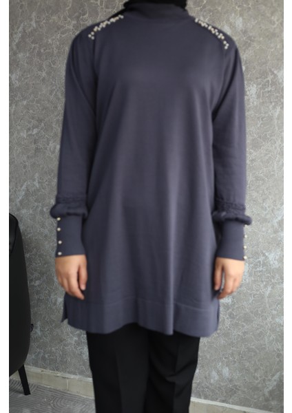 Triko Tunik Mavi