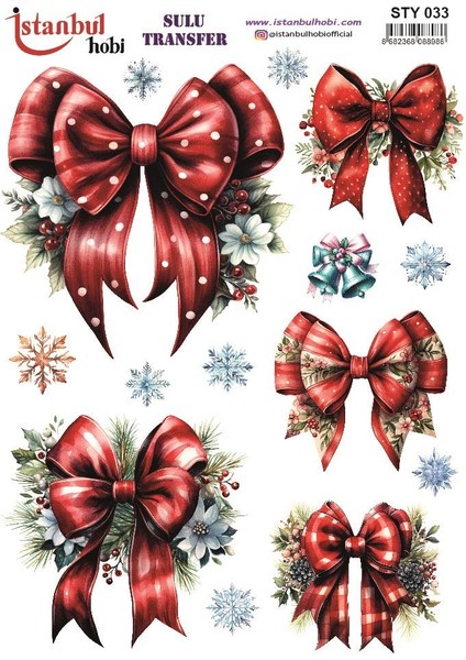 Yılbaşı Sulu Transfer 25X35CM STY033