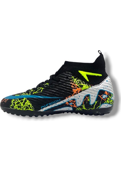 600-25 Çoraplı Halı Saha Krampon Siyah Sarı Mavi modelleri