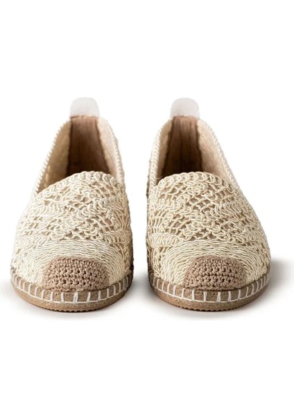 Mayfair Bej Dantel Detaylı Espadril