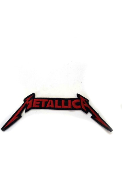Metallica Kırmızı Patch Yama Nakış