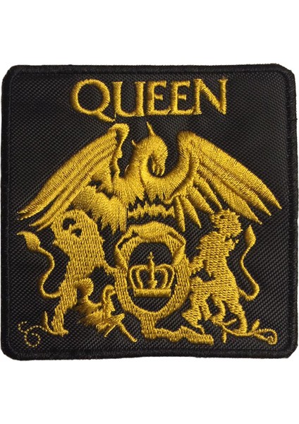 Queen Gold Logo Patch Yama Nakış
