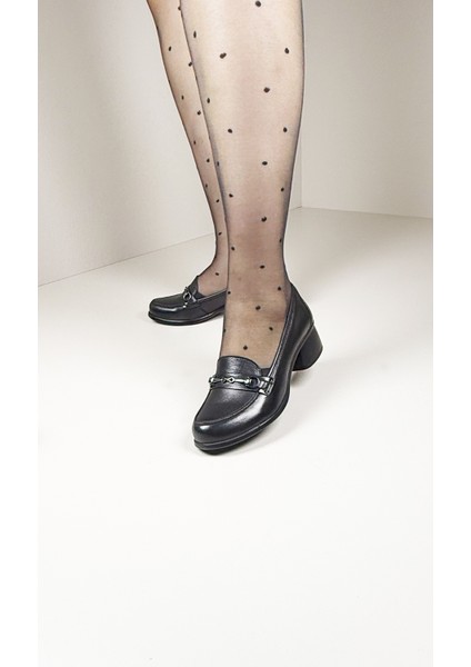 Valenta Kadın Topuklu Loafer - Deri, Destekli Taban, Konforlu Şıklık modelleri