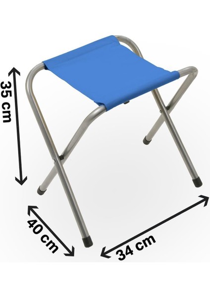 Tabure 3 Adet-Katlanır Balıkçı Taburesi, Kamp Taburesi, Piknik Taburesi, Kamp Sandalyesi-Mavi fiyatları