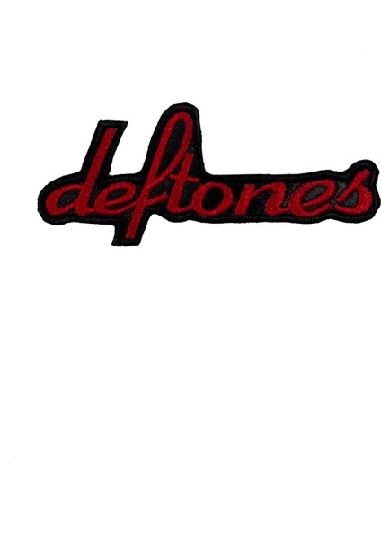Deftones Red Logo Patch Yama Nakış