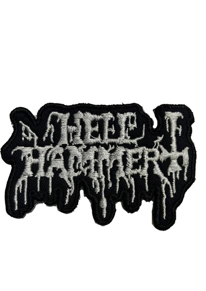 Hellhammer Logo Patch Yama Nakış