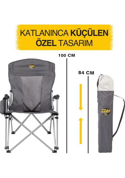 Big Small Kamp Sandalyesi - Gri fiyatları