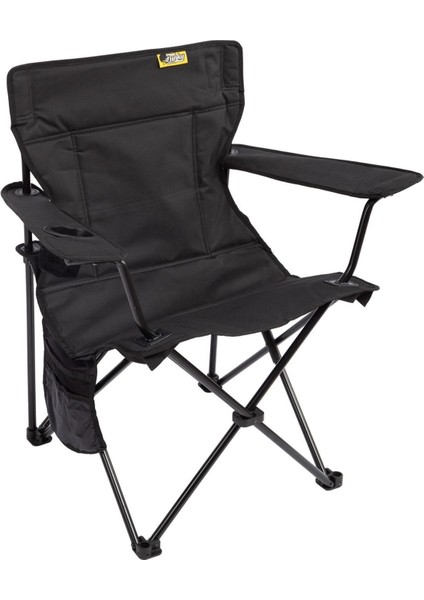 V2 Siyah Lüks Kamp Sandalyesi Xl