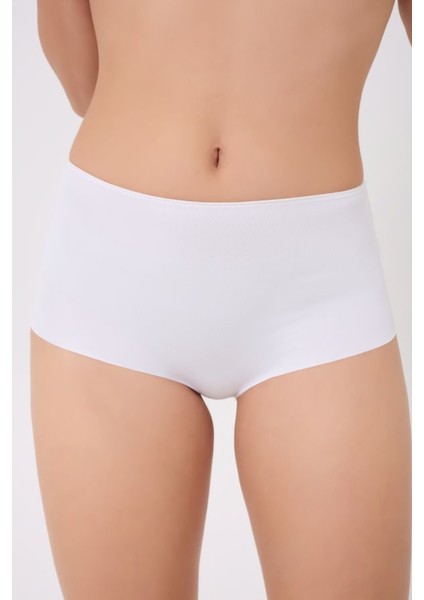 Kadın Yüksek Bel Dikişsiz Lazer Kesim Külot (Beli Lastikli) 3'lü Set