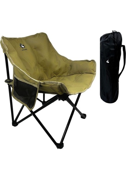 Katlanır Taşıma Çantalı Içi Dolgulu Kamp Sandalyesi