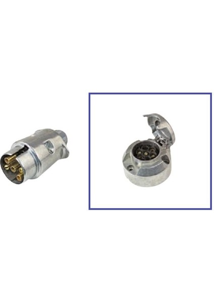 Römork Fişi 5'li Komple Metal