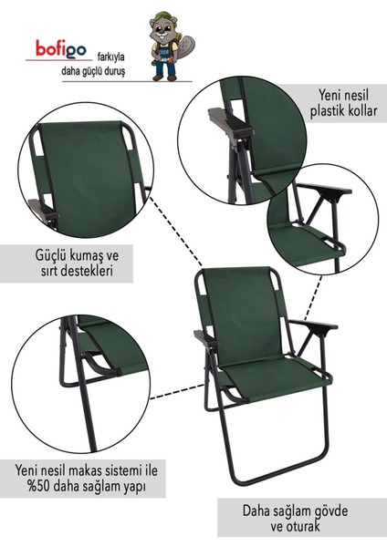 Kamp Sandalyesi Katlanır Sandalye Piknik Sandalyesi Plaj Sandalyesi Yeşil fırsatları
