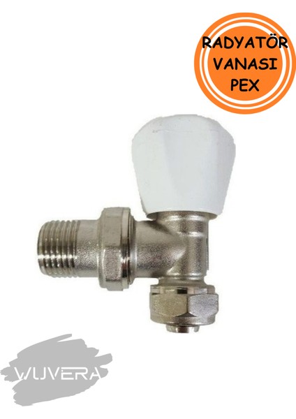 Köşe Pex Radyatör Vanası – Termostatik Olmayan ve Pex Uyumlu modelleri