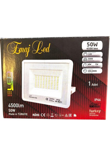 50 W LED Projektör Kırmızı, Dış ve Iç Mekan fiyatları