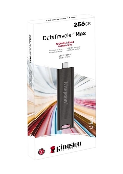 DTMAX/256GB 256 GB Dt Max USB 3.2 Gen 2 Siyah USB Flash Bellek