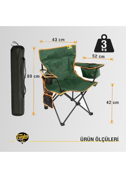 Cool Ice Lüks Katlanabilir Kamp Sandalyesi