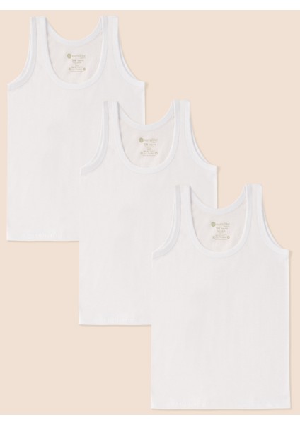 Erkek Çocuk Organik Pamuk Penye Atlet 3'lü Paket fiyatları