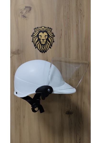 -Leos Motor-Jokey Kask-Camlı Model-Beyaz Renk-Yerli Üretim- fiyatları