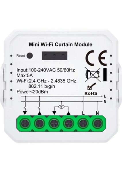 Wifi Tuya Uyumlu Perde Panjur Kepenk Modülü