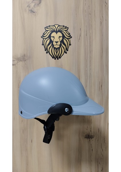 -Leos Motor-Jokey Kask-Camsız Model-Nardo Gri Renk-Yerli Üretim-
