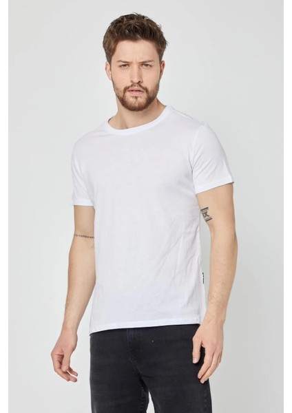 Erkek Çok Renkli T- Shirt Regular Fit Rahat Kesim Bisiklet Yaka 5'li Basic Tişört Paketi fiyatları