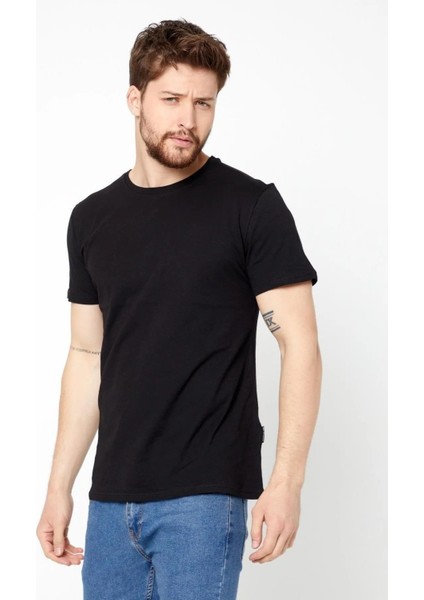 Erkek Çok Renkli T- Shirt Regular Fit Rahat Kesim Bisiklet Yaka 5'li Basic Tişört Paketi indirimleri