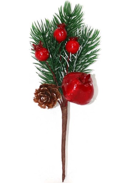 Yılbaşı Kozalaklı, Narlı, Kokinalı Yapay Çiçek 1 Adet fiyatları