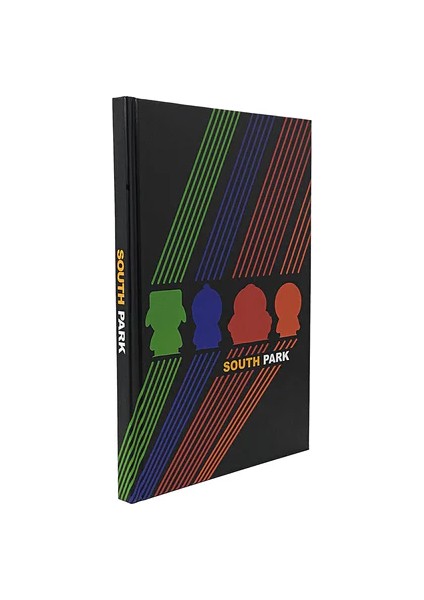 South Park Silhoutte Sert Kapak Çizgili Defter