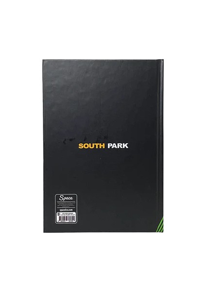 South Park Silhoutte Sert Kapak Çizgili Defter