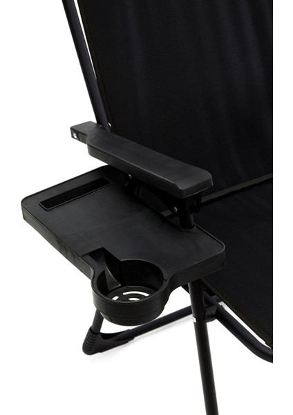 Natura 3 Adet Kamp Sandalyesi Katlanır Piknik Sandalye Dikdörtgen Bardaklıklı Siyah indirimleri
