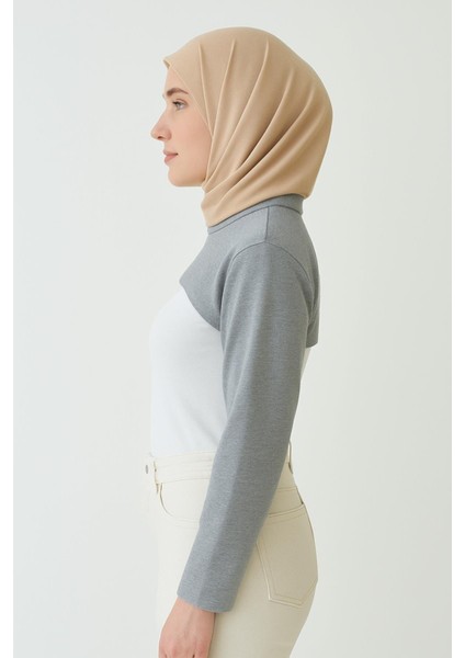 Dik Yaka Boyunluklu Kolluk - Pamuk Bolero Crop, Uzun Kollu Balıkçı Yaka, Rahat ve Şık Tasarım fiyatları