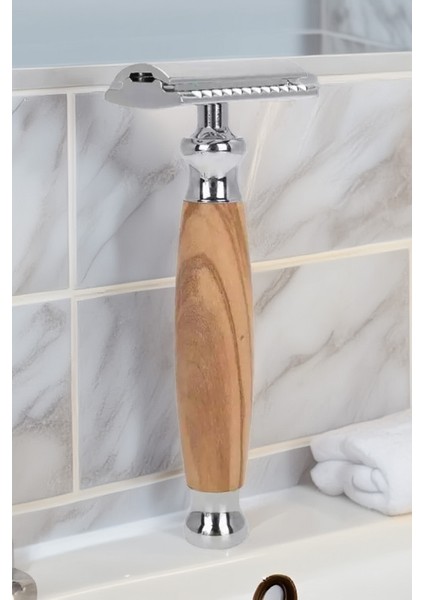 Shave Q5 Manuel Tıraş Makinesi + F10 Fırça + Kase + 5 Adet Platinum Yaprak Jilet