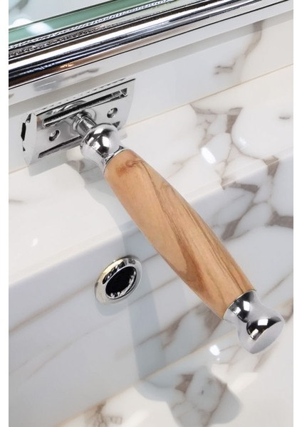 Shave Q5 Manuel Tıraş Makinesi + F10 Fırça + Kase + 5 Adet Platinum Yaprak Jilet