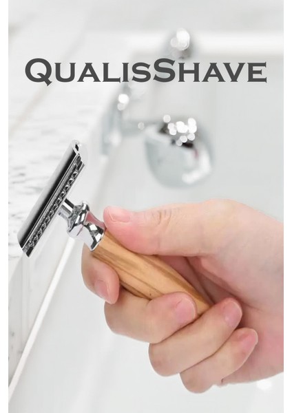 Shave Q5 Manuel Tıraş Makinesi + F10 Fırça + Kase + 5 Adet Platinum Yaprak Jilet