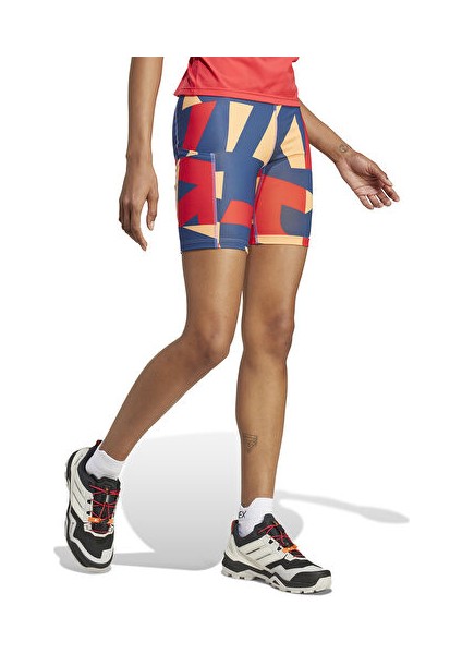 Wmt 8ın T Aop Kadın Koşu Taytı JE9417 Turuncu modelleri