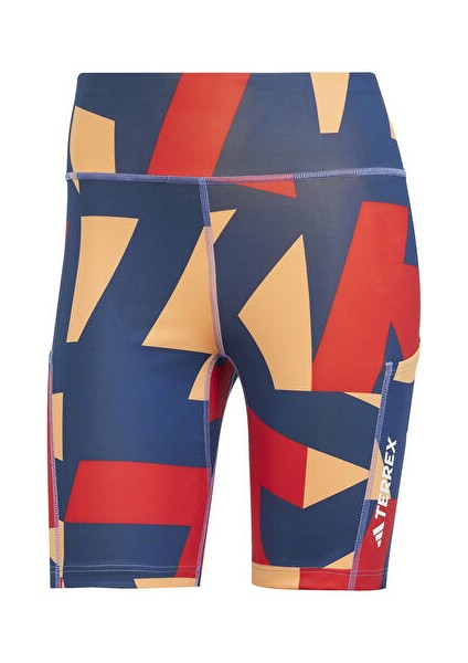 Wmt 8ın T Aop Kadın Koşu Taytı JE9417 Turuncu fırsatları