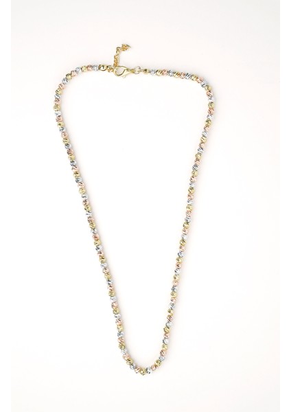 Kadın Dorika 3 Renk (Gold Rose Gümüş) Kolye fiyatları