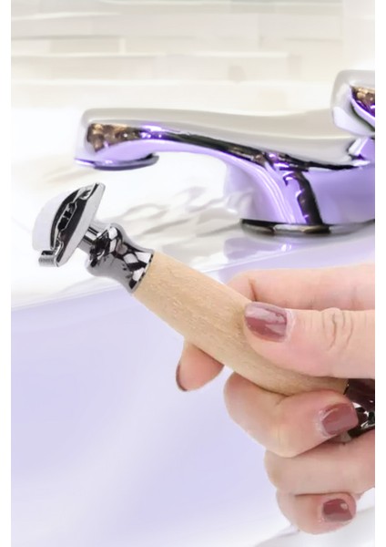 Shave Q5 Manuel Tıraş Makinesi + F2 Fırça + Kase + 5 Adet Platinum Yaprak Jilet modelleri