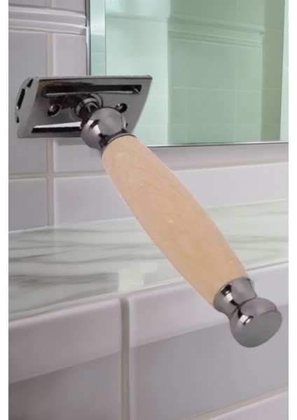 Shave Q5 Manuel Tıraş Makinesi + F2 Fırça + Kase + 5 Adet Platinum Yaprak Jilet