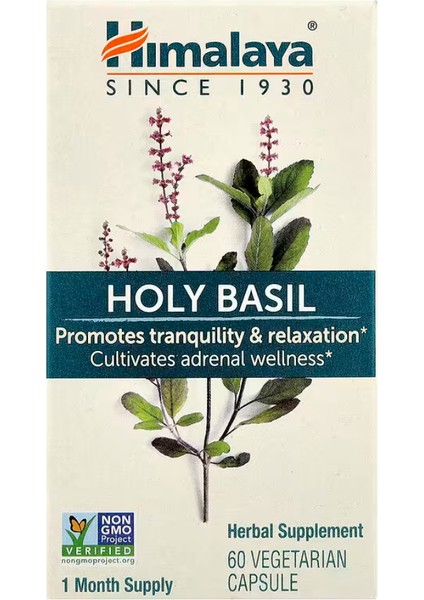 Holy Basil, 60 Vegetarian Capsules