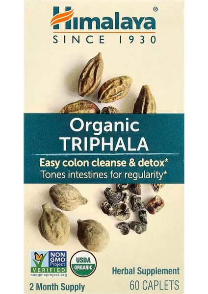 Organic Triphala, 60 Caplets