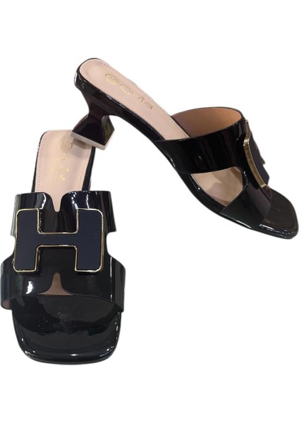 Orijinal Guja 379 Ortopedik Rugan Topuklu Bayan Abiye Terlik modelleri