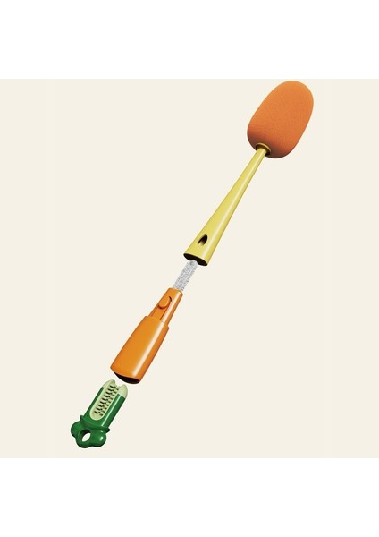 Çok Fonksiyonlu Şişe Fırçası Üç Kullanımlı Uzun Saplı Havuç Bardak Fırçası Silikon Şişe Aralık Fırçası Temizle fiyatları