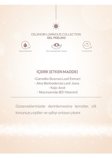 Luminous Gel Peeling – Anında Etkili Peeling Jeli 200ML fiyatları