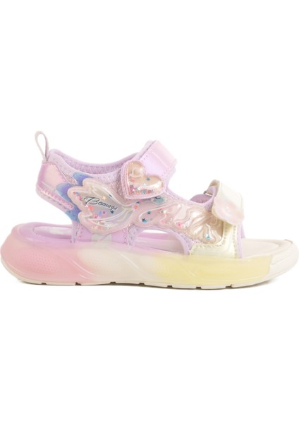 Lila Hafif Kız Çocuk Sandalet 1946 P modelleri