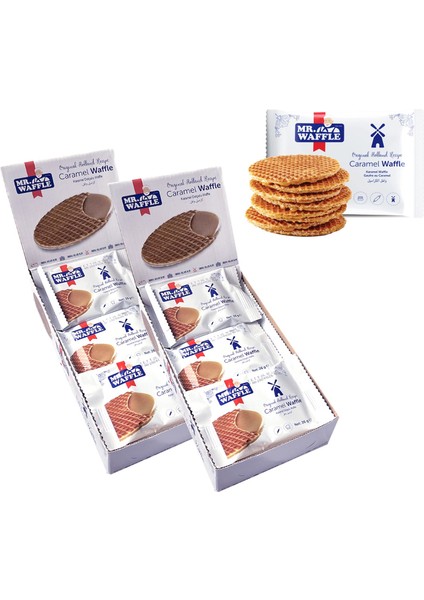 Mr.waffle Caramel Waffle 26 gr 18 Li Kutu x 2 Adet (Toplam 36 Adet)