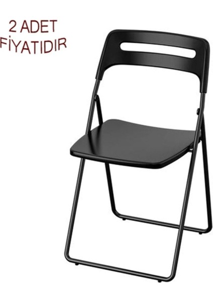 2 Adet Katlanır Kamp Mutfak Balkon Sandalyesi Katlanabilir Taşınabilir Pratik Sağlam