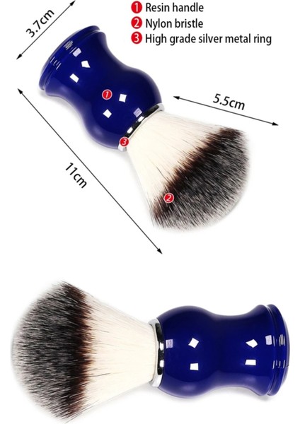 Shave Q5 Manuel Tıraş Makinesi + F9 Fırça + Kase + 5 Adet Platinum Yaprak Jilet