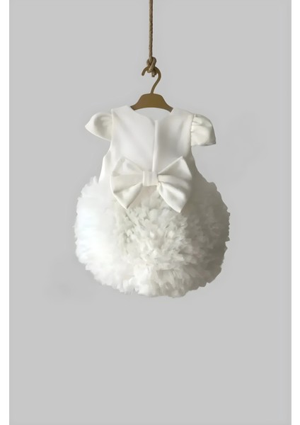 Kız Bebek Tütü Etekli Kabarık Kısa Kol Elbise Ketbaby HPN006