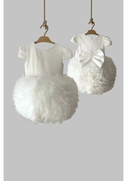 Kız Bebek Tütü Etekli Kabarık Kısa Kol Elbise Ketbaby HPN006 modelleri